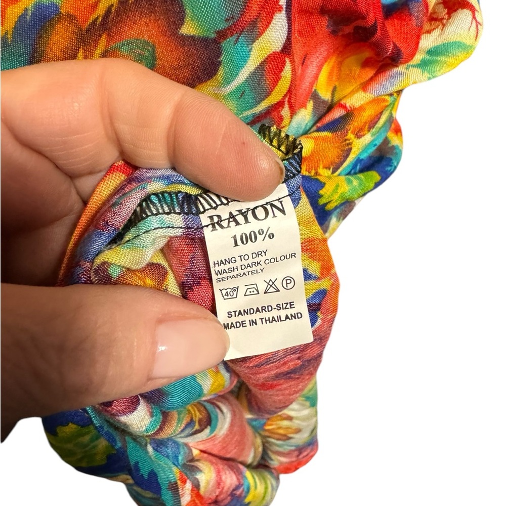Romchard Rayon Floral Maxi Dress. O/S VGUC - Picture 5 of 9